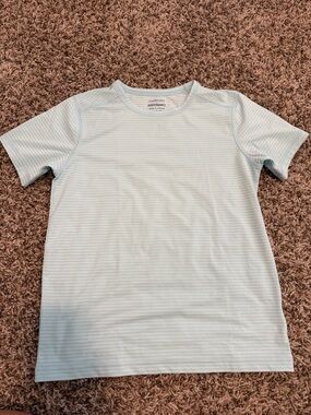 Crewcuts Pale Blue Striped Performance Shirt
